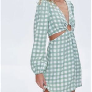 Super cute gingham cut out dress from Forever21